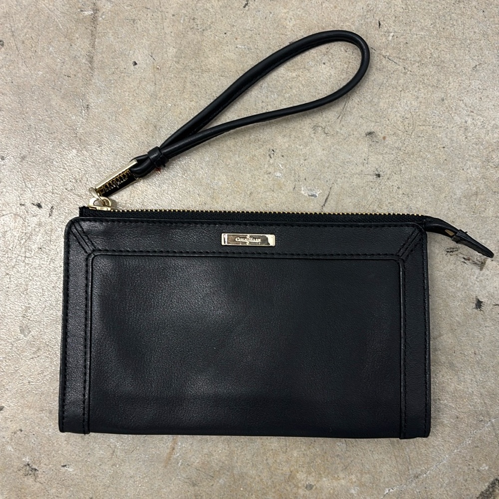 ColecHaan Black Leather Wristlet
